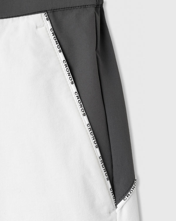 CRONOS BLACK CLEAN PIPING PANTS【白色】