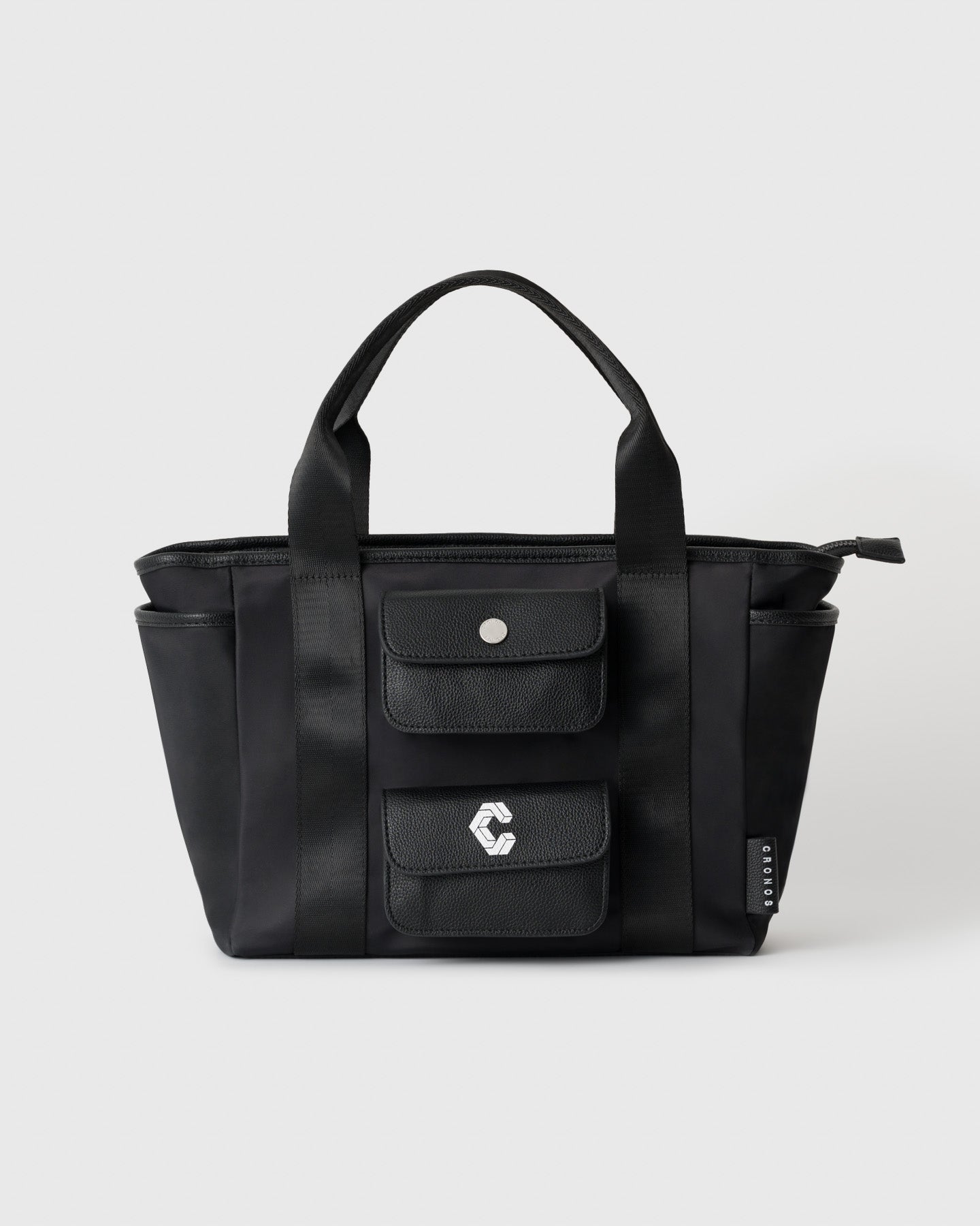 CRONOS BLACK ROUND TOTE BAG【BLACK】
