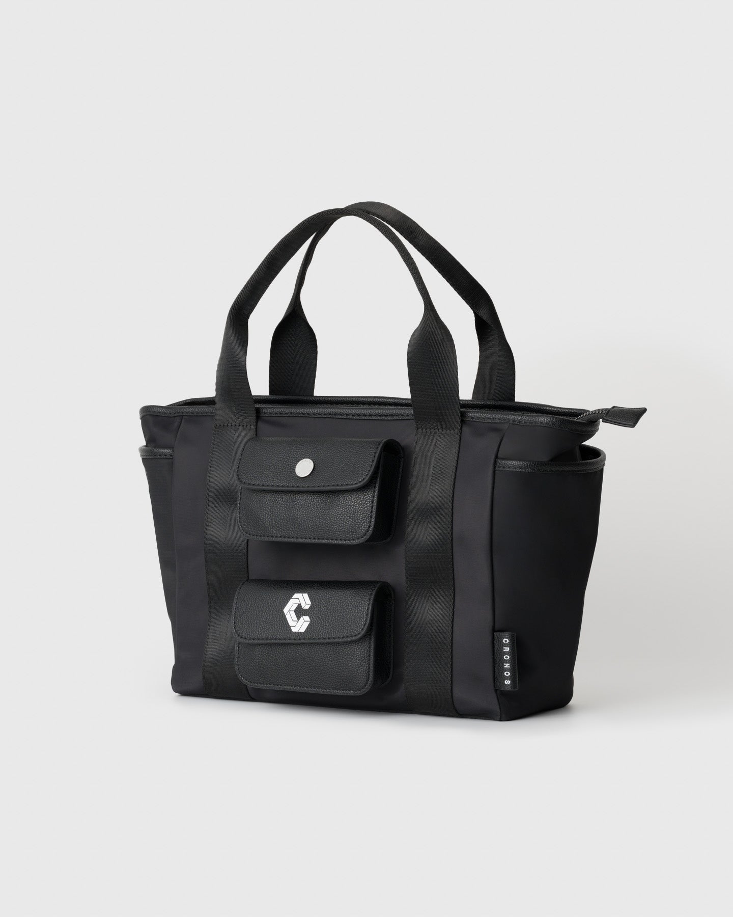 CRONOS BLACK ROUND TOTE BAG【BLACK】