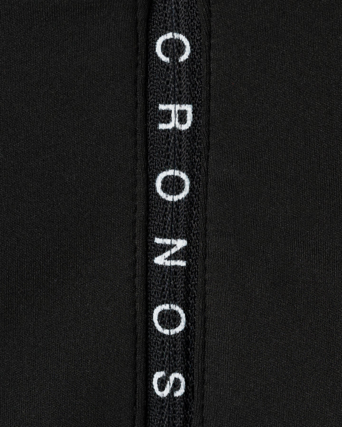 CRONOS BLACK WOMEN ROUND MOCK NECK TEE【BLACK】