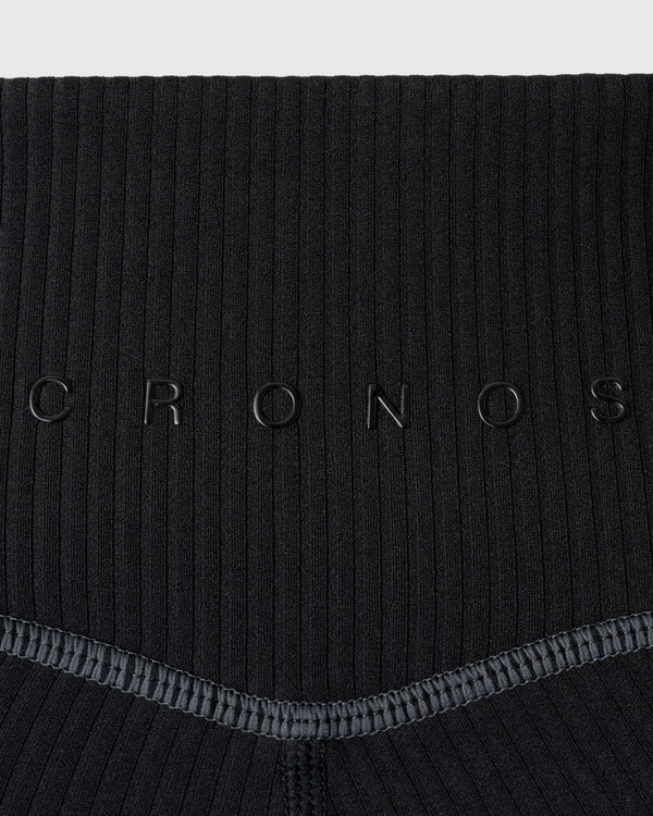 CRONOS×MEISA ACTIVE SHORT LEGGINGS [BLACK]