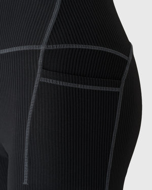 CRONOS×MEISA ACTIVE SHORT LEGGINGS [BLACK]