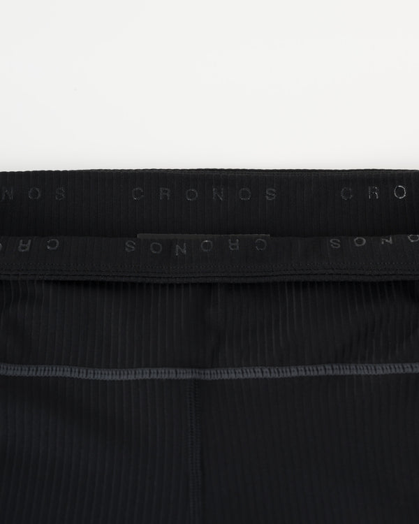 CRONOS×MEISA ACTIVE SHORT LEGGINGS [BLACK]
