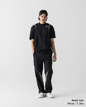 CRONOS BLACK ACTIVE MESH MOCK NECK【BLACK】