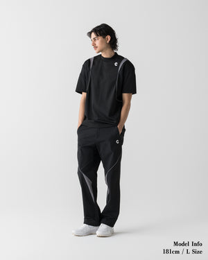 CRONOS BLACK ACTIVE MESH MOCK NECK【BLACK】