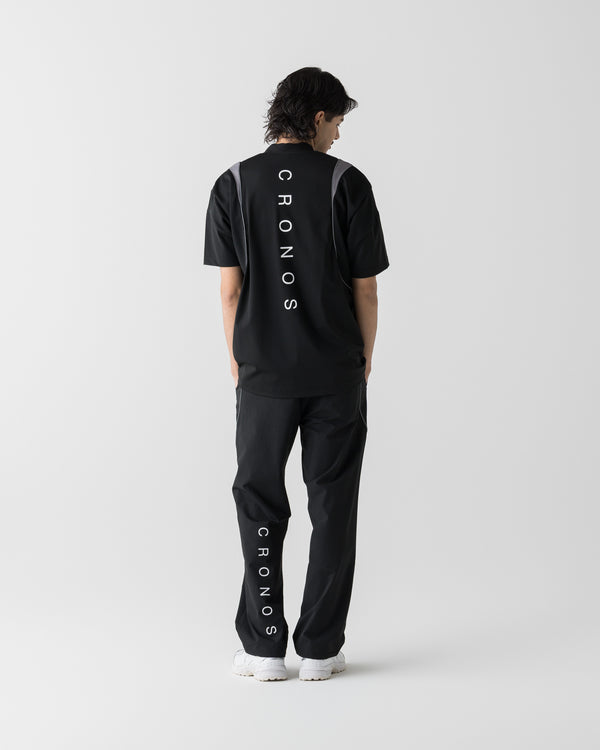 CRONOS BLACK ACTIVE MESH MOCK NECK【BLACK】