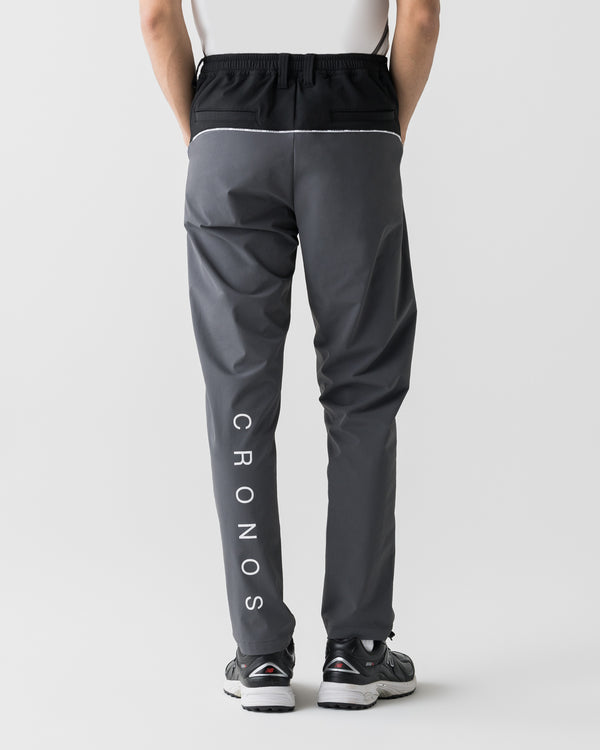 CRONOS BLACK CLEAN PIPING PANTS【BLACK】