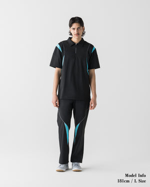 CRONOS BLACK ACTIVE 網狀長褲【BLACK×BLUE】