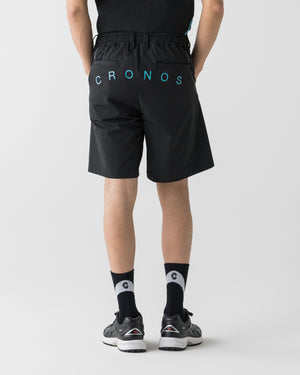 CRONOS BLACK ACTIVE 網眼短褲【黑×藍】