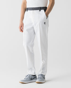 CRONOS BLACK CLEAN PIPING PANTS【白色】