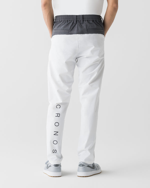 CRONOS BLACK CLEAN PIPING PANTS【白色】