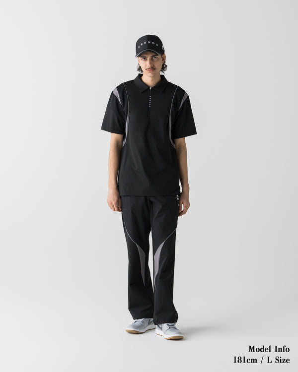 CRONOS BLACK ACTIVE MESH POLO【BLACK】