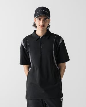 CRONOS BLACK ACTIVE MESH POLO【BLACK】