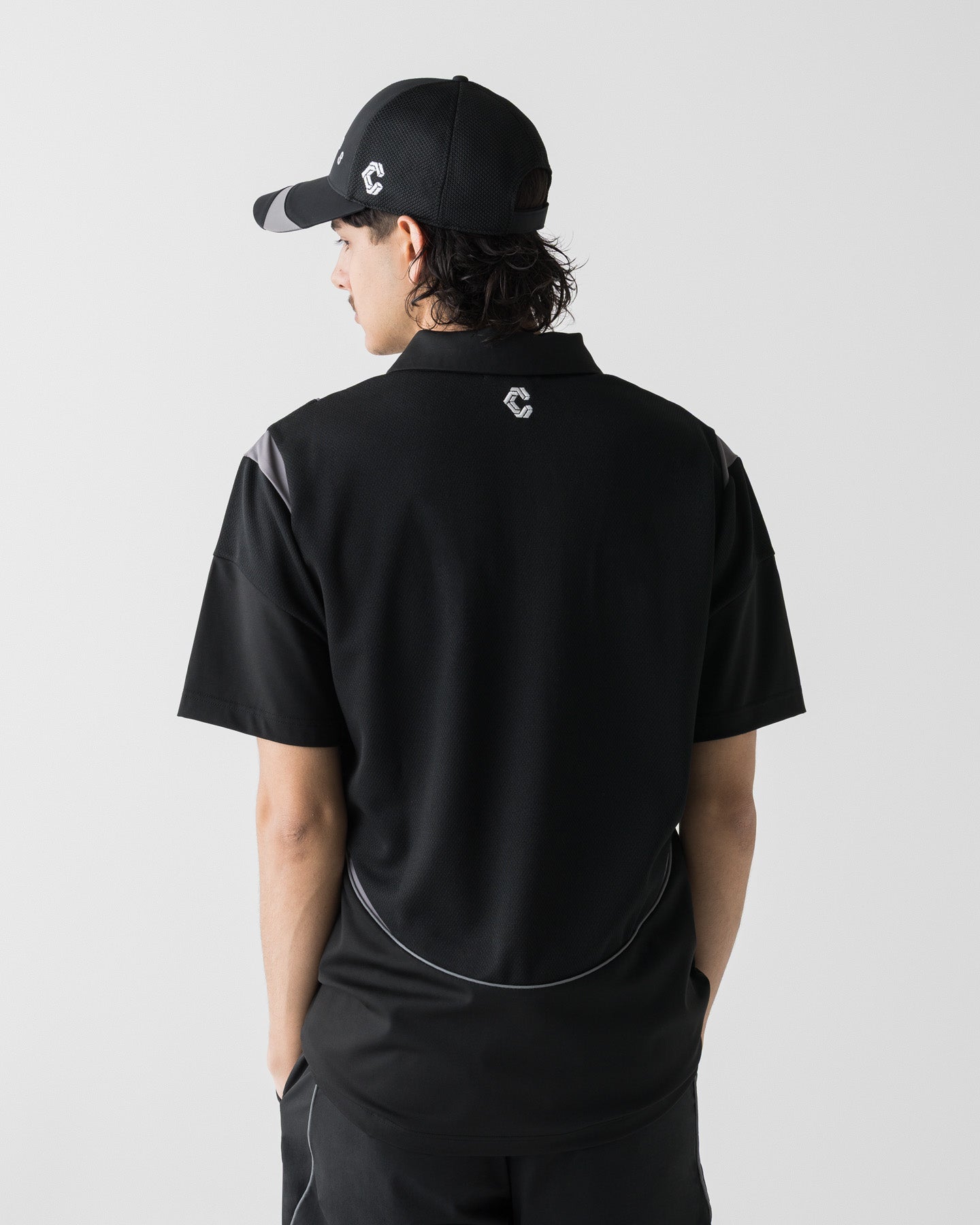 CRONOS BLACK ACTIVE MESH POLO【BLACK】