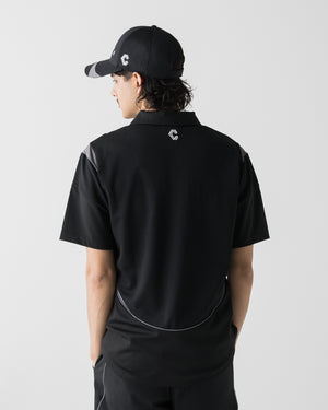 CRONOS BLACK ACTIVE MESH POLO【BLACK】