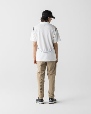 CRONOS BLACK ACTIVE MESH POLO【WHITE】