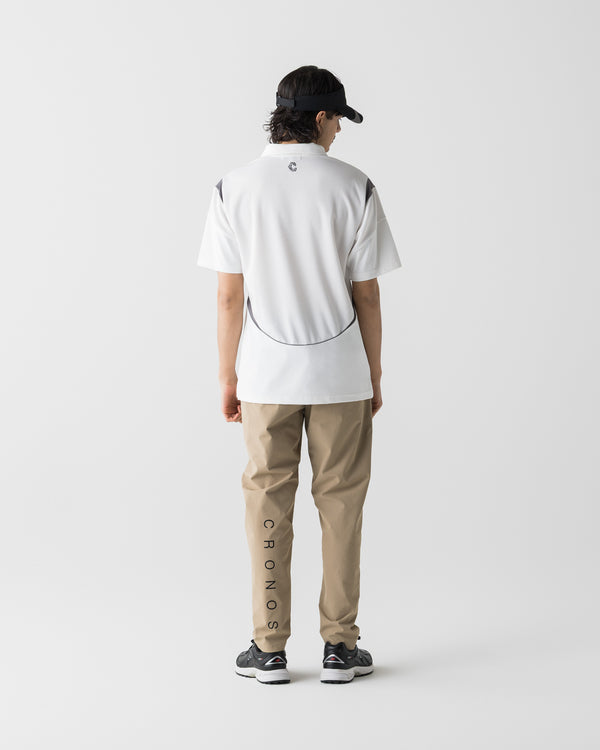 CRONOS BLACK ACTIVE MESH POLO【WHITE】
