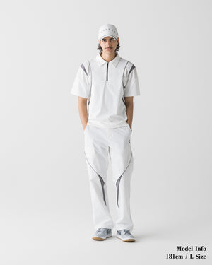 CRONOS BLACK ACTIVE MESH POLO【WHITE】