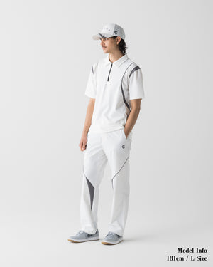 CRONOS BLACK ACTIVE MESH POLO【WHITE】