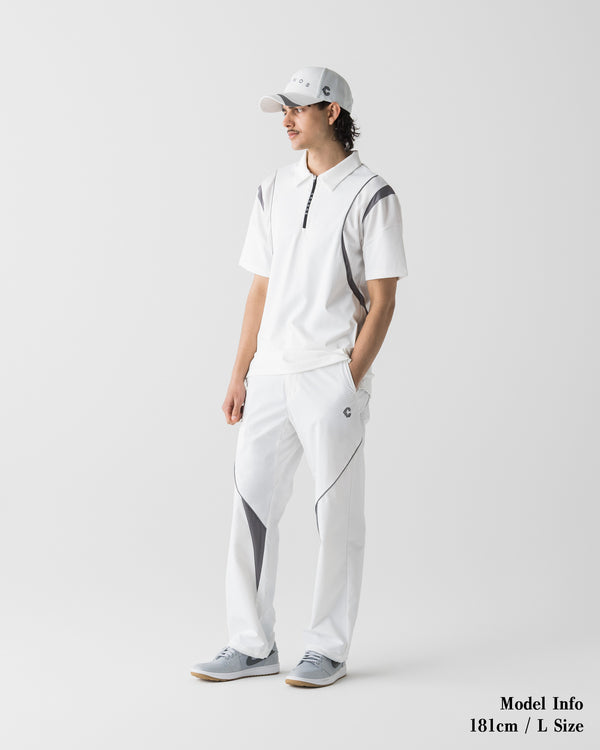 CRONOS BLACK ACTIVE MESH POLO【WHITE】