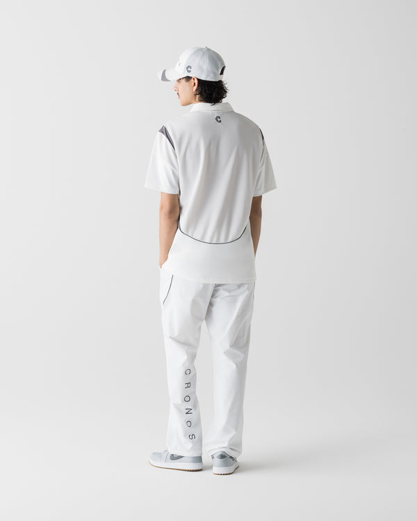 CRONOS BLACK ACTIVE MESH POLO【WHITE】