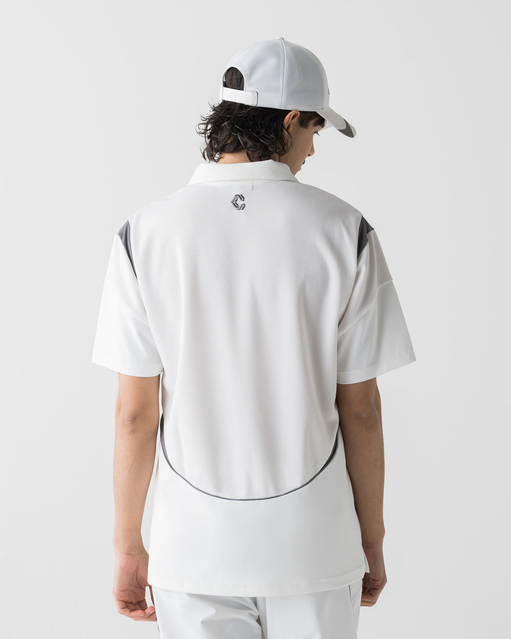 CRONOS BLACK ACTIVE MESH POLO【WHITE】
