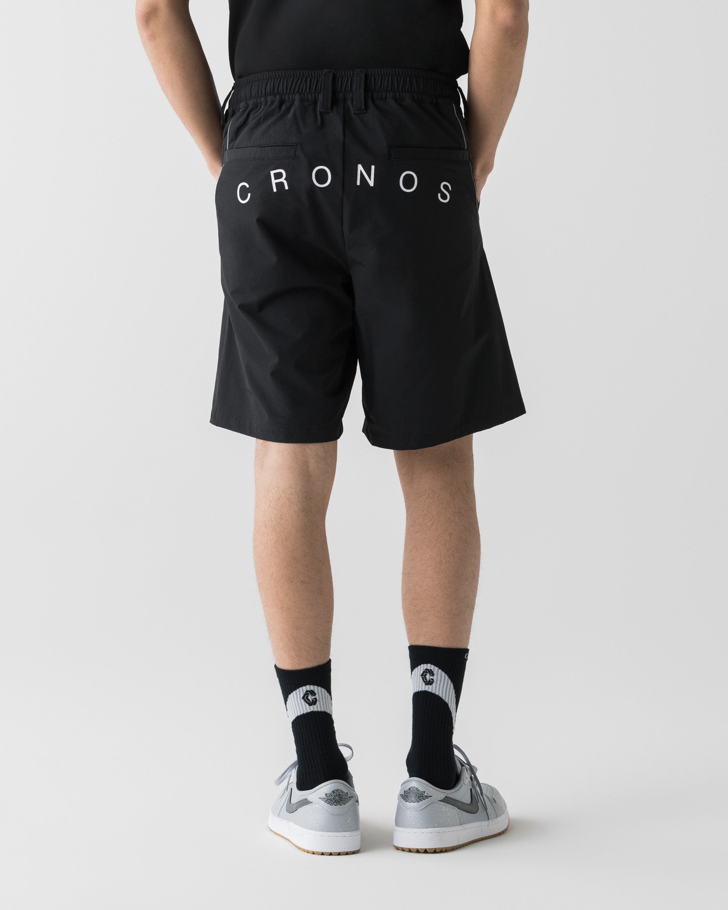 CRONOS BLACK ACTIVE MESH SHORTS【BLACK】