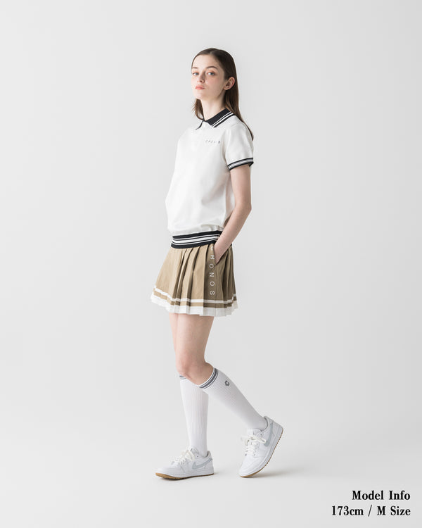 CRONOS BLACK WOMEN ROUND SKIRT【BEIGE】