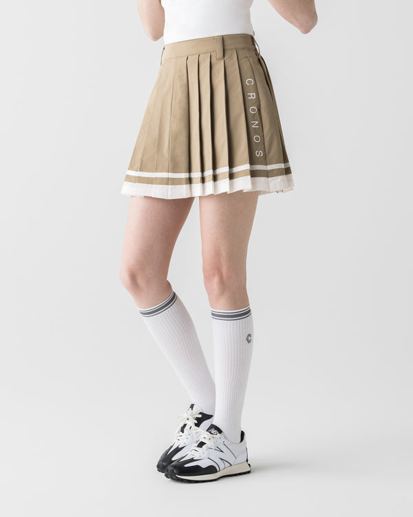 CRONOS BLACK WOMEN ROUND SKIRT【BEIGE】