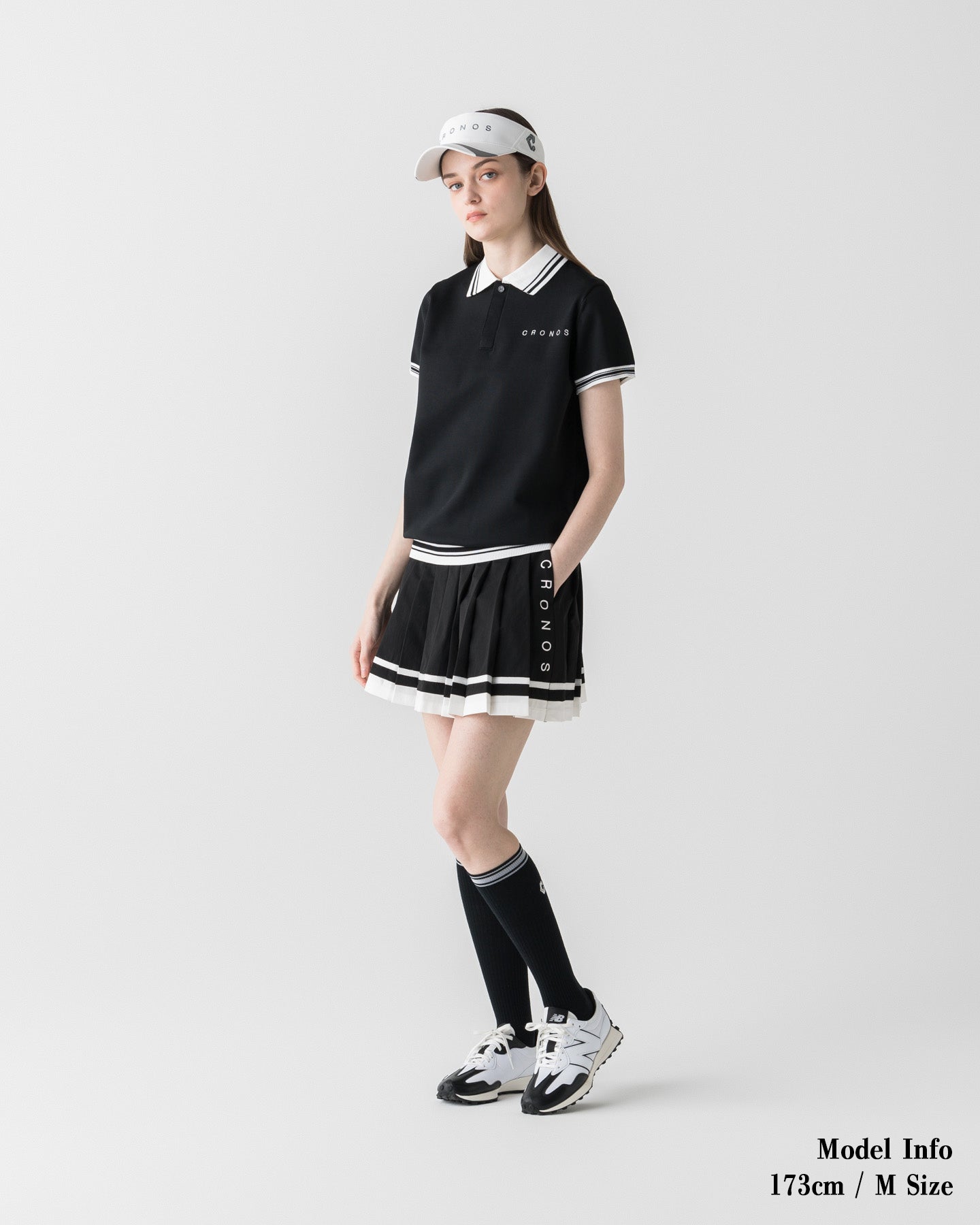 CRONOS BLACK WOMEN ROUND SKIRT【BLACK】