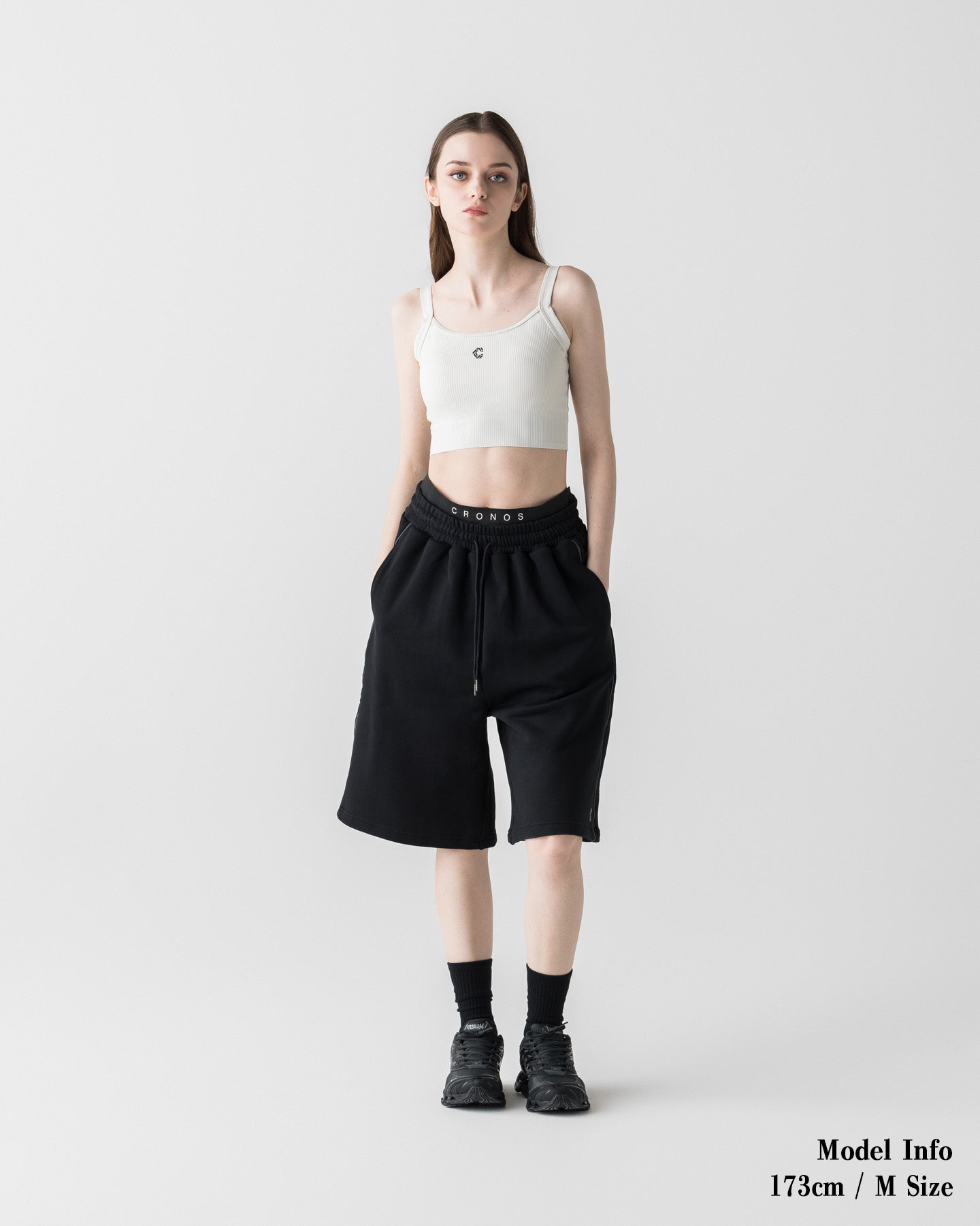 Y*S様 クロノス　ハーフパンツのみ unisex】CRONOS×MEISA ACTIVE HALF PANTS【BLACK】