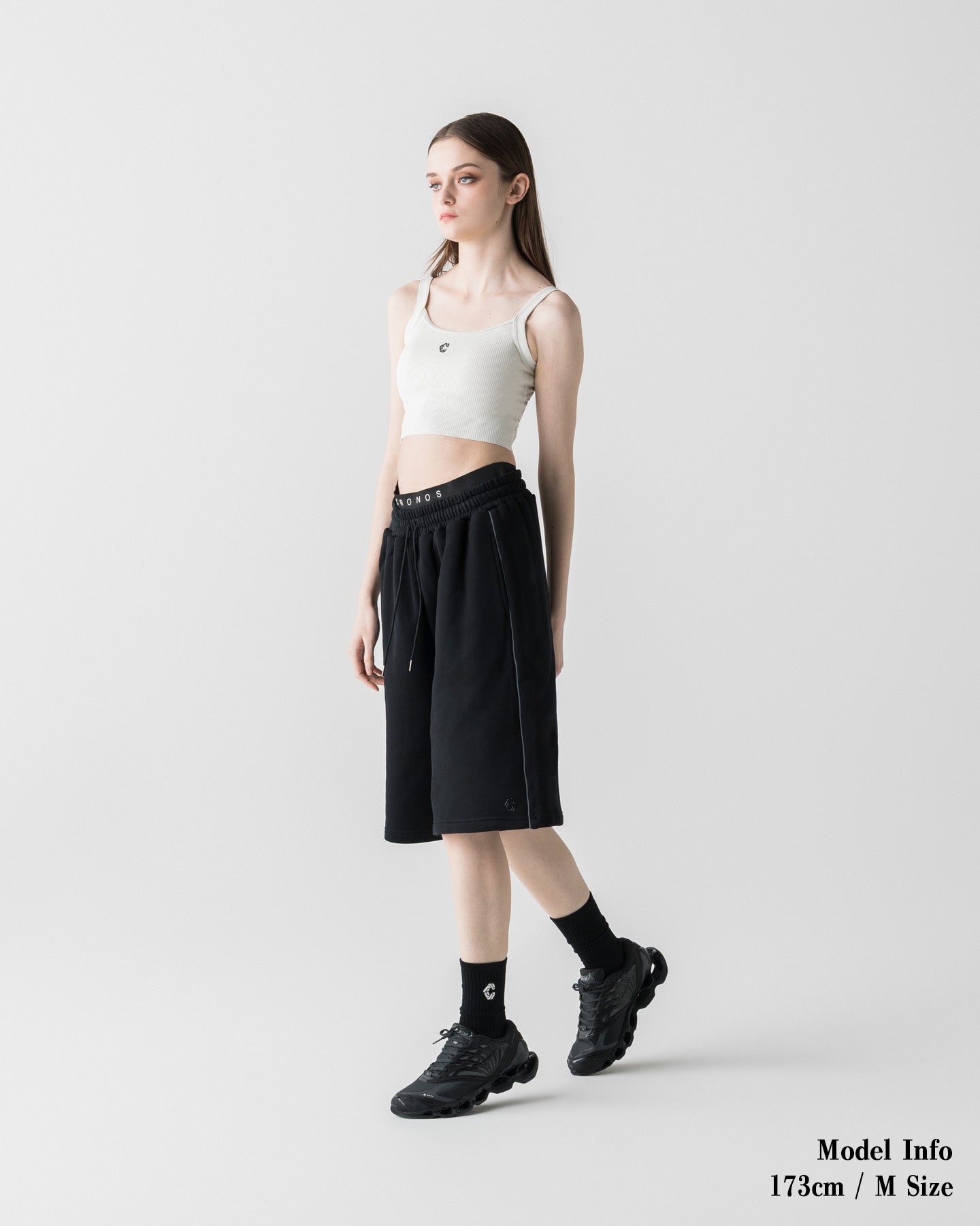 unisex】CRONOS×MEISA ACTIVE HALF PANTS【BLACK】