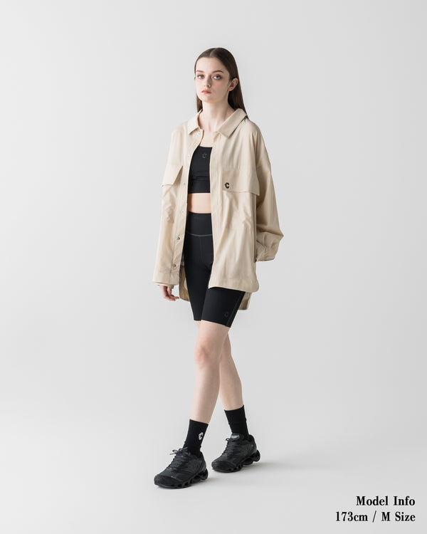 【unisex】CRONOS×MEISA ACTIVE SHIRT JACKET【WHITE】