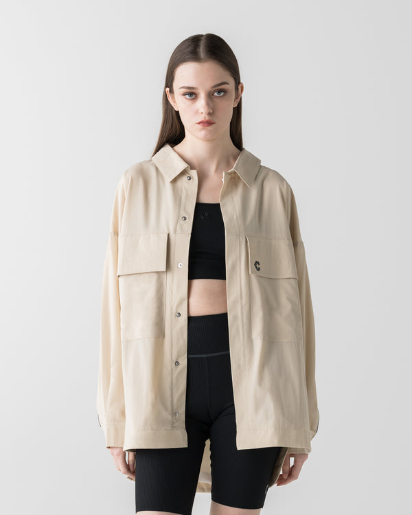 【unisex】CRONOS×MEISA ACTIVE SHIRT JACKET【WHITE】