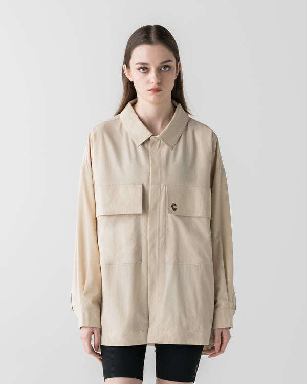 【unisex】CRONOS×MEISA ACTIVE SHIRT JACKET【WHITE】