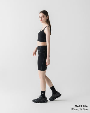 CRONOS×MEISA  ACTIVE BRA TOP【BLACK】