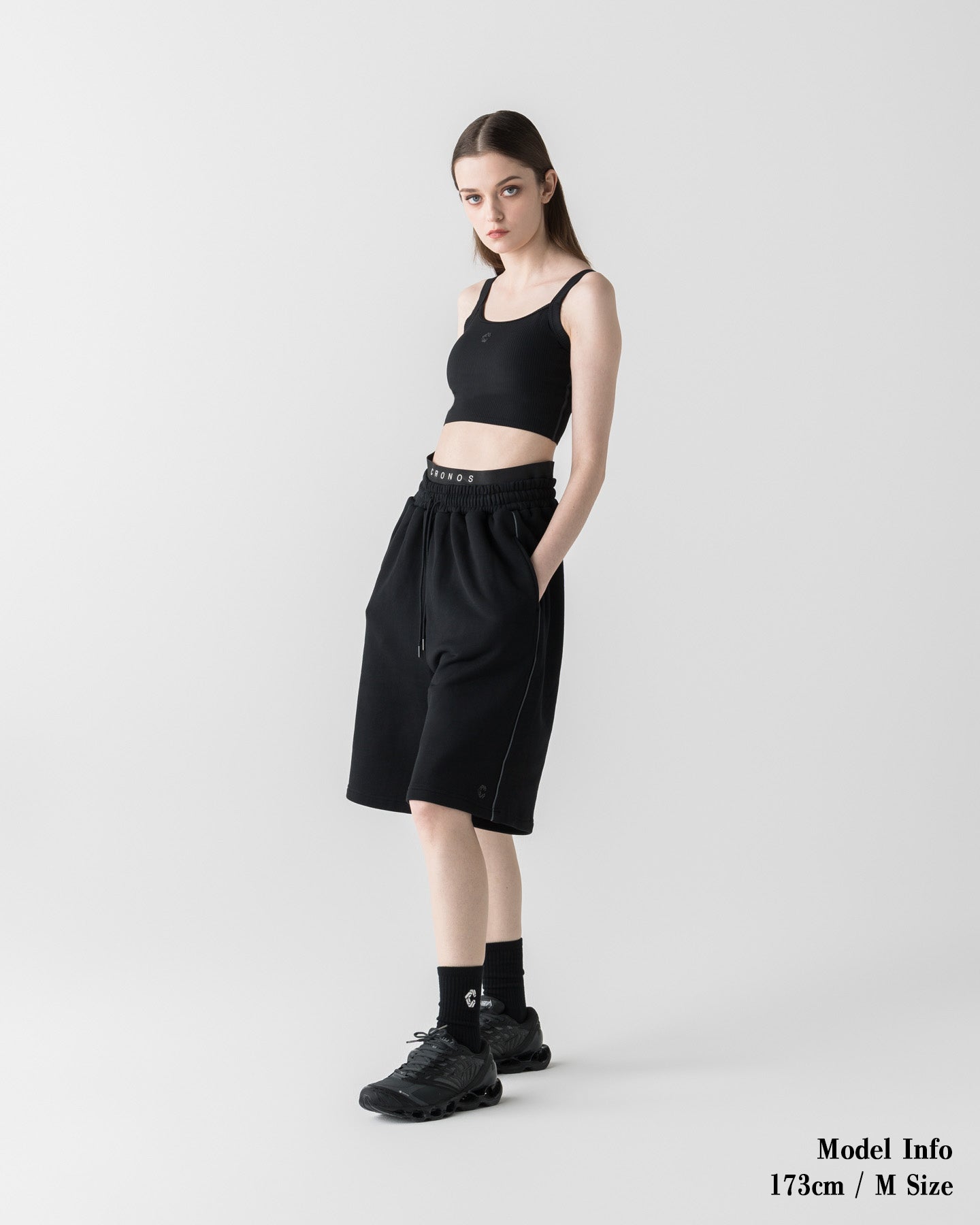 unisex】CRONOS×MEISA ACTIVE HALF PANTS【BLACK】