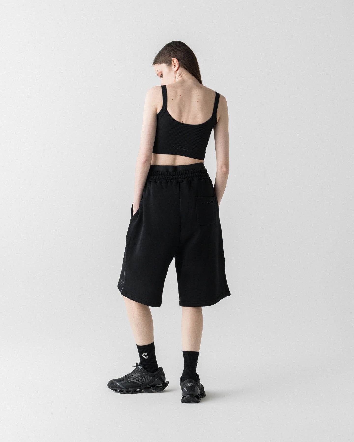 unisex】CRONOS×MEISA ACTIVE HALF PANTS【BLACK】