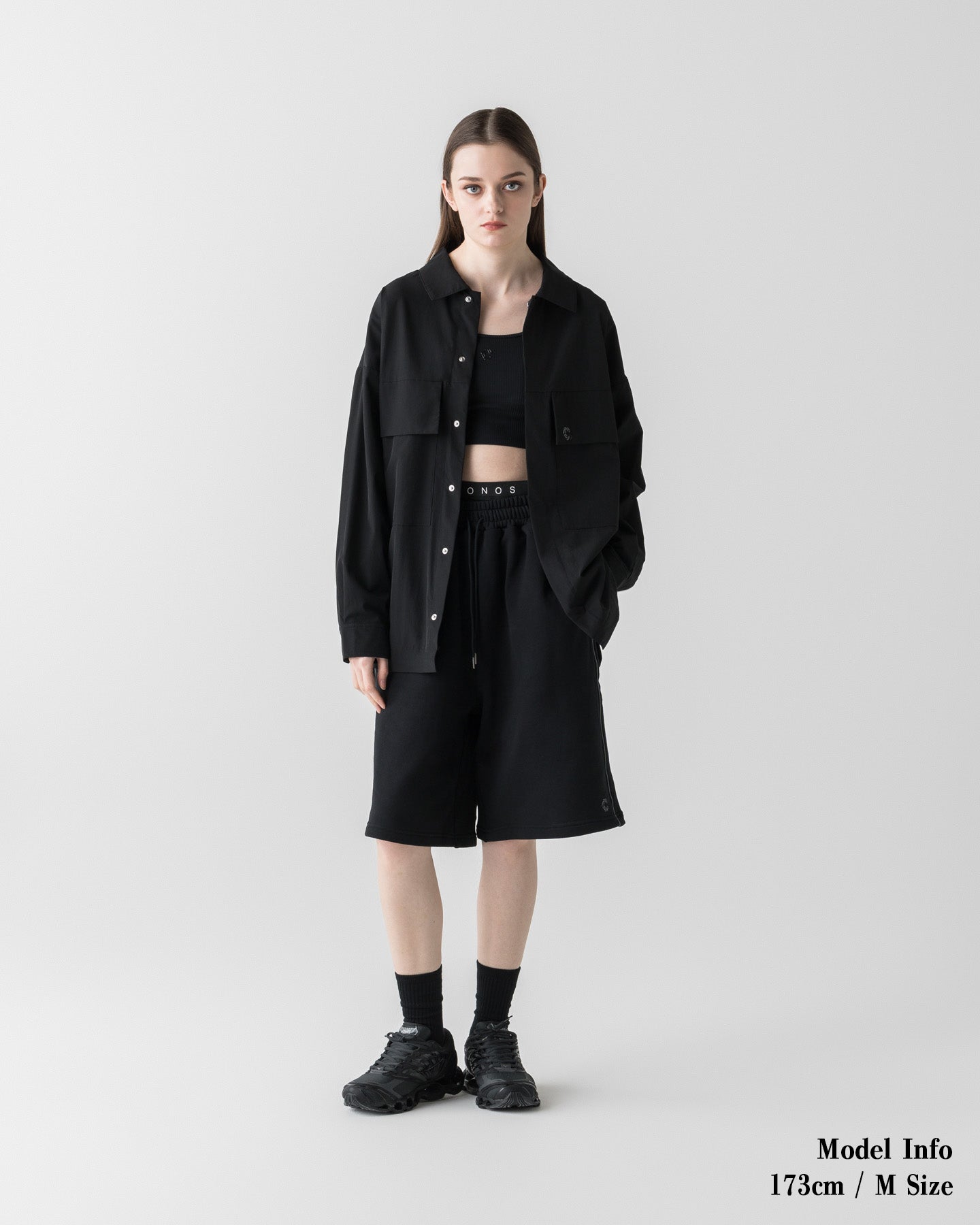 unisex】CRONOS×MEISA ACTIVE HALF PANTS【BLACK】