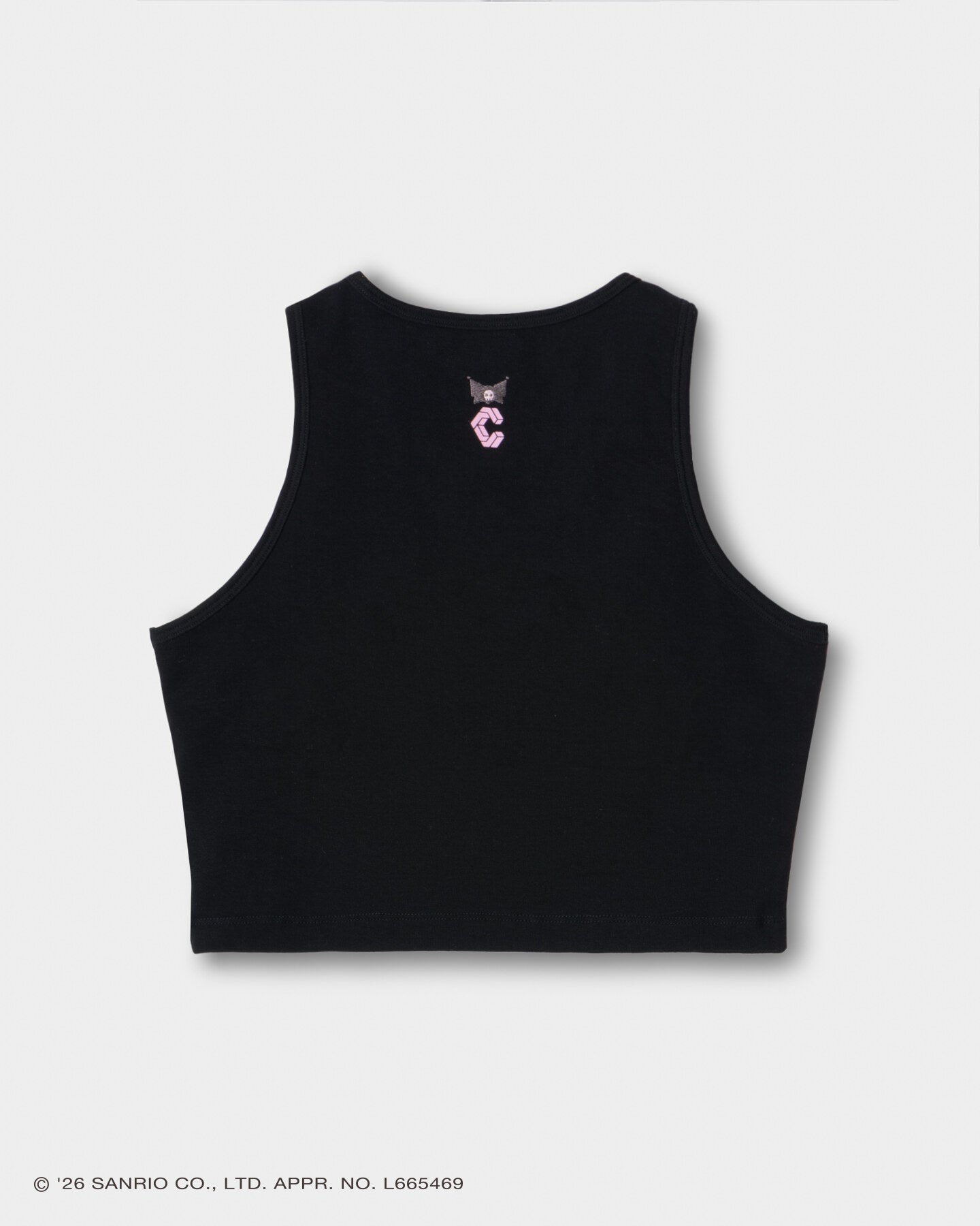 CRONOS BLACK LETTER TANKTOP カップ付き CRONOS WOMEN BLACK LETTER BRA【BLACK×WHITE】