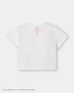 CRONOS x KUROMI LOGO TEE【WHITE】