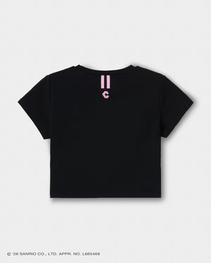 CRONOS × KUROMI LOGO TEE [BLACK]