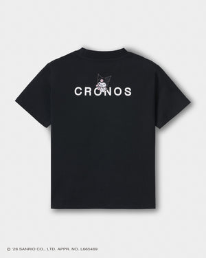 CRONOS×酷洛米基本款T恤【黑】