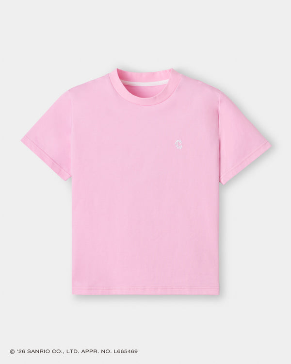 CRONOS×酷洛米基本款T恤【粉紅】