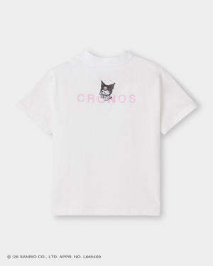 CRONOS×酷洛米基本款T恤【白色】