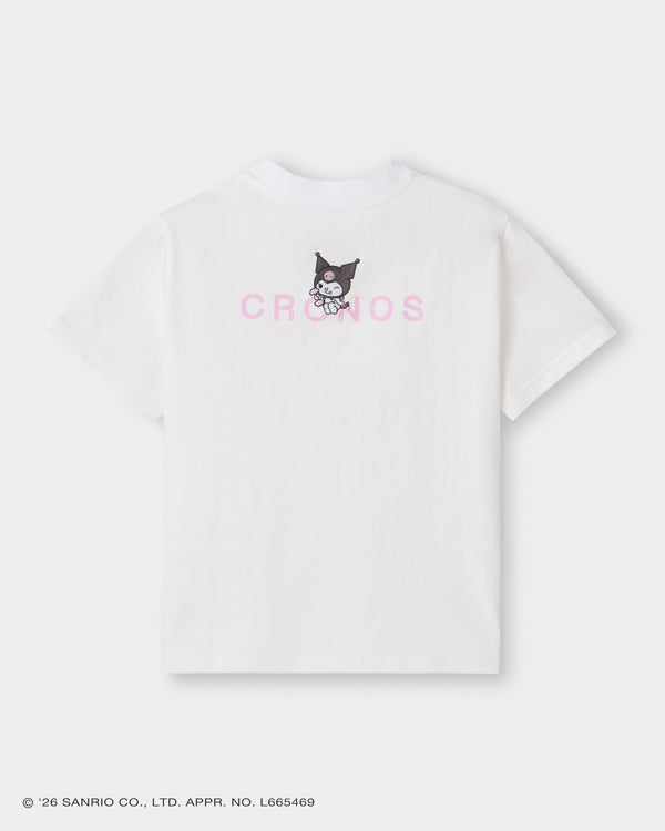 CRONOS×酷洛米基本款T恤【白色】