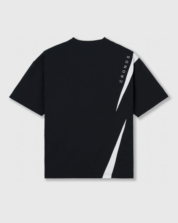 CRONOS GEOMETRIC LINE S/S TEE【BLACK】