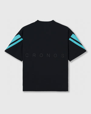 CRONOS COOLING RASH S/S TEE【BLACK×T.BLUE】