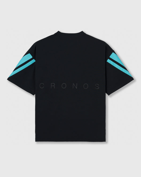 CRONOS COOLING RASH S/S TEE【BLACK×T.BLUE】