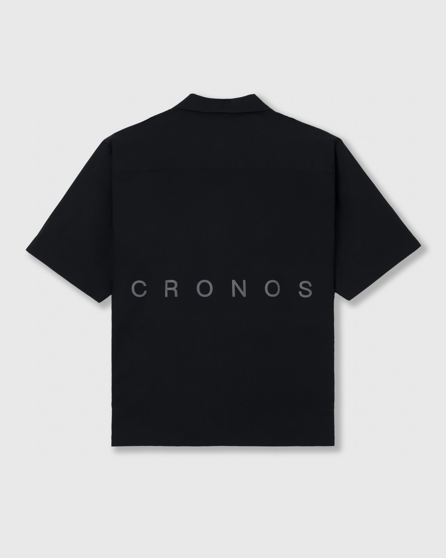 CRONOS ACTIVE OPEN COLLAR SHIRT【BLACK】